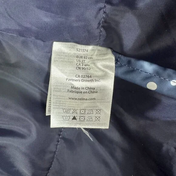 Reima Nordic Inspired Warm Winter Snow Parka Jacket 2T - Picture 5 of 5